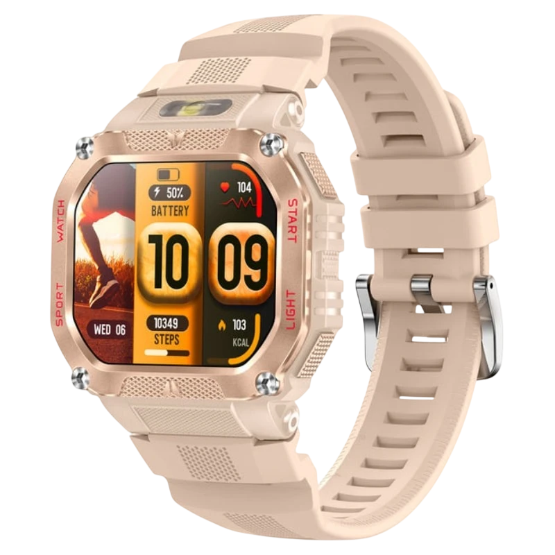 COLMI P85 Doré 1,75 pouces IPS GPS 7 jours +100 sports 3ATM Smartwatch
