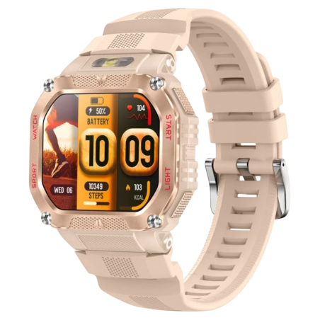 COLMI P85 Doré 1,75 pouces IPS GPS 7 jours +100 sports 3ATM Smartwatch