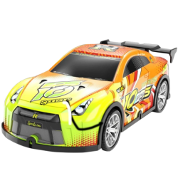 808P 1/22 4WD Drift Jaune Bleu 35m de portée Voiture RC électrique