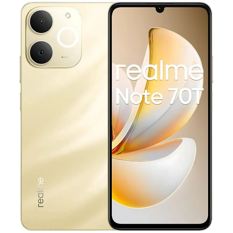 Realme Note 70T 4GB/256GB Doré 6,74 pouces IPS 90Hz 50MP 6000mAh