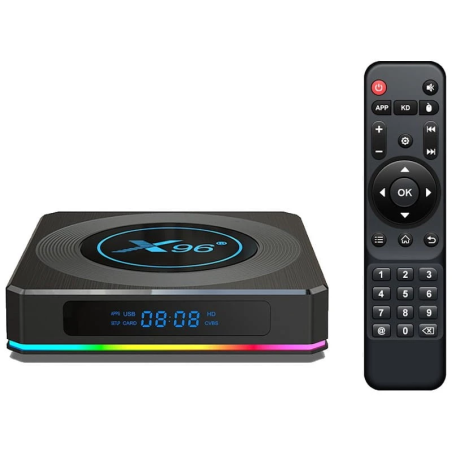 X96 X4 4GB/32GB Android 11 4K WiFi double bande Bluetooth S905X4 TV Box