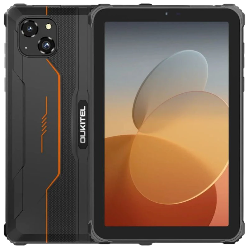 Oukitel RT3 Pro NFC 4GB/128GB Orange Rugged IP68/IP69K 8 pouces LCD 16MP 5150mAh Tablette