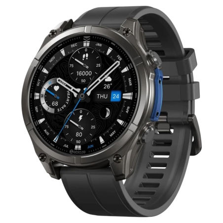 Zeblaze Vibe 8 Noir 1,43 pouces AMOLED GPS 30 jours +100 sports 5ATM IP69K Smartwatch