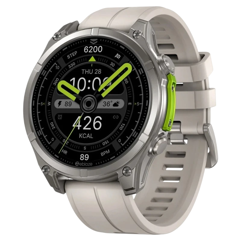 Zeblaze Vibe 8 Beige 1,43 pouces AMOLED GPS 30 jours +100 sports 5ATM IP69K Smartwatch