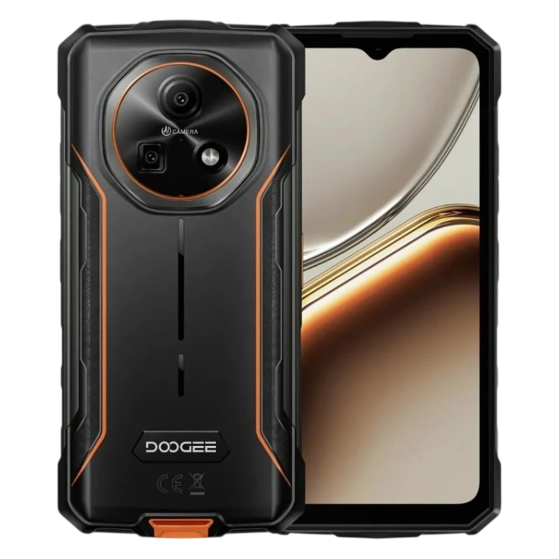 Doogee Fire 7 4GB/256GB Orange Rugged IP68/IP69K 6,6 pouces IPS 90Hz 64MP 13000mAh 18W NFC