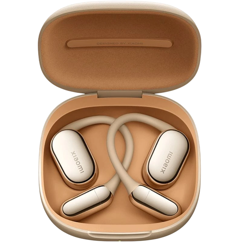 Xiaomi OpenWear Stereo Pro Doré Sable Open-Ear ANC Bluetooth 5.4 45h IP54 Multipoint Écouteurs sans fil