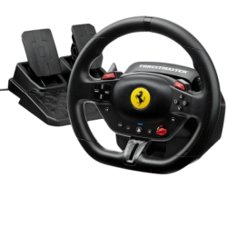 Thrustmaster T98 Ferrari 296 GTB pour PS5, PS4, PC 2 pédales palettes de vitesse capteurs magnétiques Volant de simulation