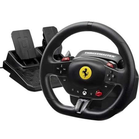 Thrustmaster T98 Ferrari 296 GTS Xbox Series/PC avec pédalier capteurs magnétiques Volant de simulation
