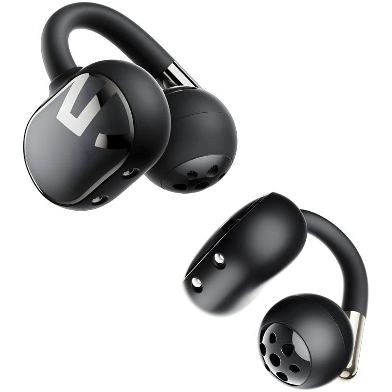 SoundPEATS Clip1 Noir Open-Ear Bluetooth 5.3 50h IPX5 Multipoint Écouteurs sans fil