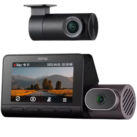 70mai 4K T800 Premium Set WiFi 5GHz 3 pouces vision nocturne mode parking Dashcam + Caméra Arrière 70mai RC41