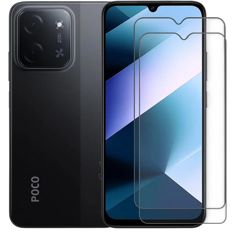 Pack x2 Protecteur d'écran en verre trempé Xiaomi Poco C85 Full Screen 3D