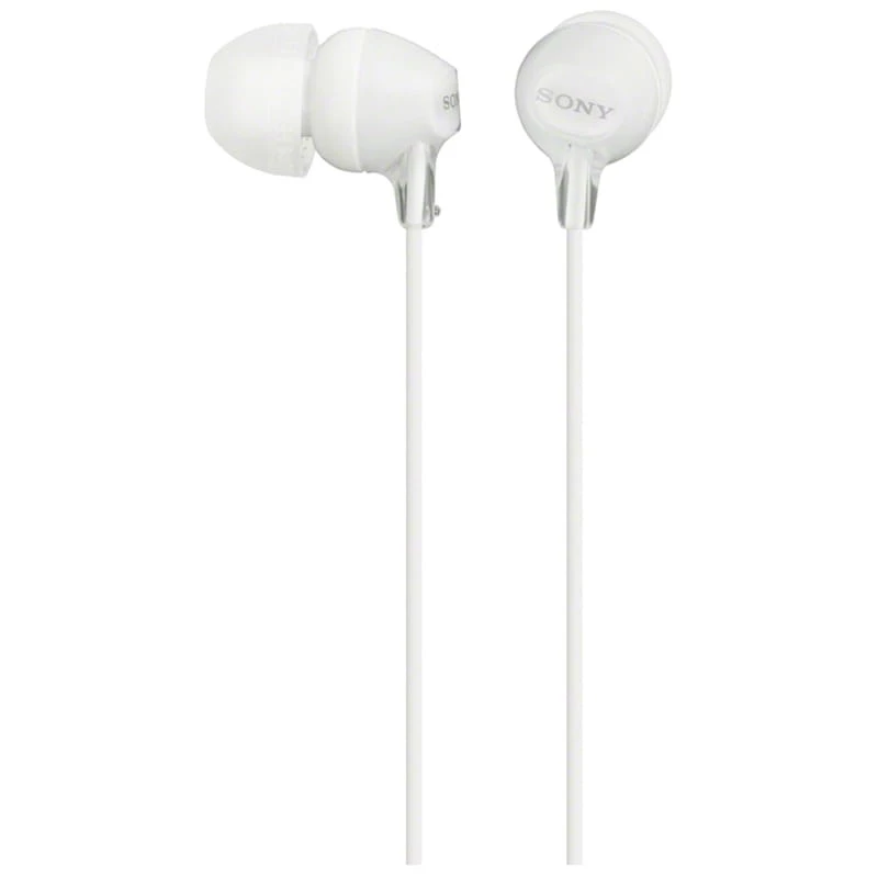 Sony MDR-EX15AP Blanc avec micro Écouteurs