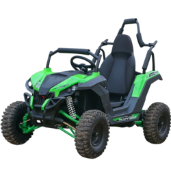 Buggy UTV Tout-terrain 48V Vert lumières LED Voiture électrique pour enfants