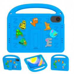 Housse antichoc avec dessins animés pour enfants et dragonne Xiaomi Redmi Pad 2 Bleu