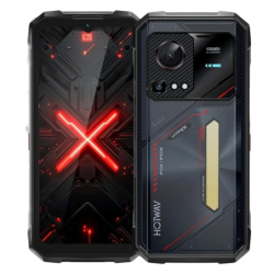 Hotwav Hyper 7s 5G 4GB/256GB Noir Rugged IP68/IP69K 6,6 pouces IPS 120Hz 24MP 10800mAh 20W NFC