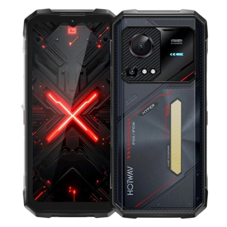 Hotwav Hyper 7s 5G 4GB/256GB Noir Rugged IP68/IP69K 6,6 pouces IPS 120Hz 24MP 10800mAh 20W NFC
