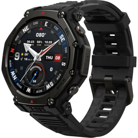 Amazfit T-Rex 3 Pro Noir 1,5 pouces AMOLED GPS Appels Bluetooth 27 jours +180 sports 10ATM Smartwatch