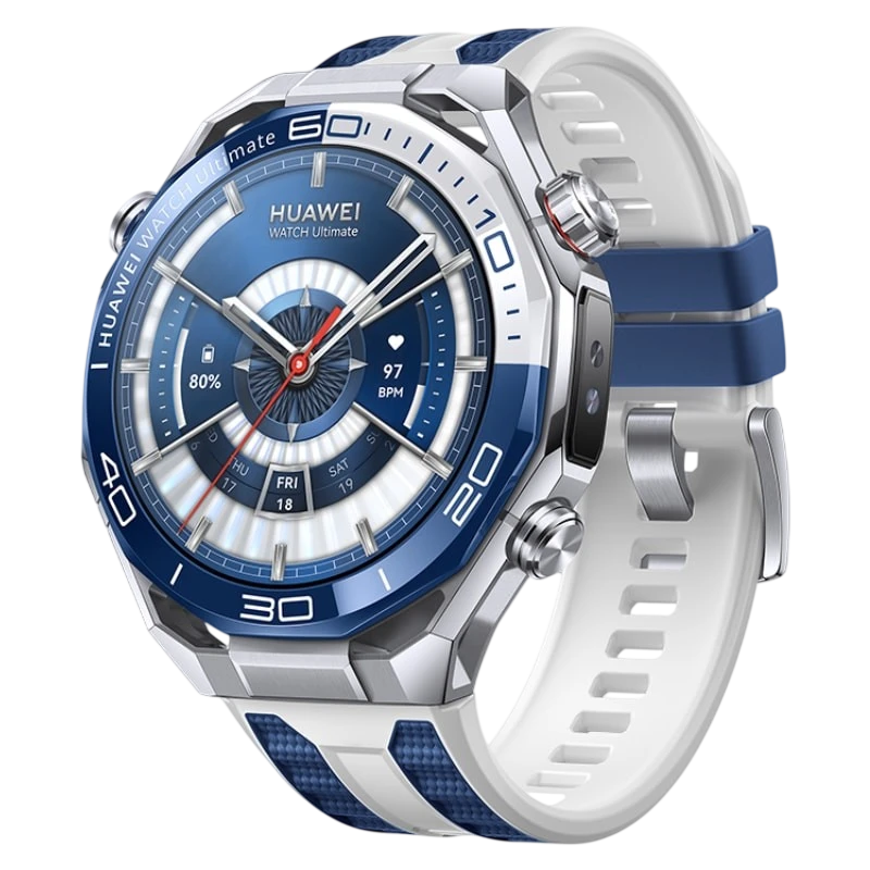 Huawei Watch Ultimate 2 Bleu/Blanc 1,5 pouces AMOLED GPS NFC 5 jours 20ATM IP69