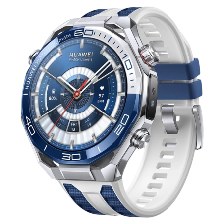 Huawei Watch Ultimate 2 Bleu/Blanc 1,5 pouces AMOLED GPS NFC 5 jours 20ATM IP69