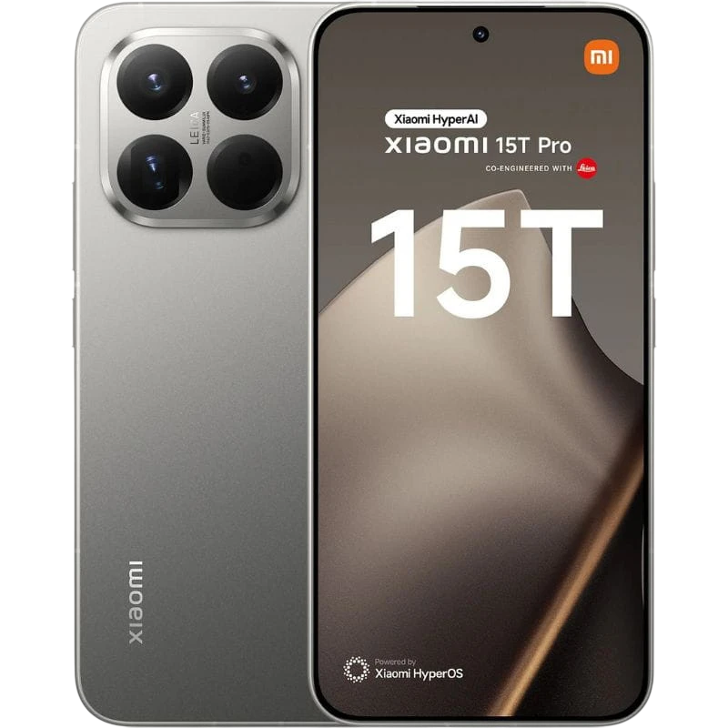 Xiaomi 15T Pro 12GB/512GB Gris 6,83 pouces AMOLED 144Hz 50MP 5500mAh 90W NFC