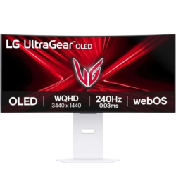 LG 34GX90SA-W Blanc 34 pouces 2K OLED 1ms incurvé UltraWide Écran