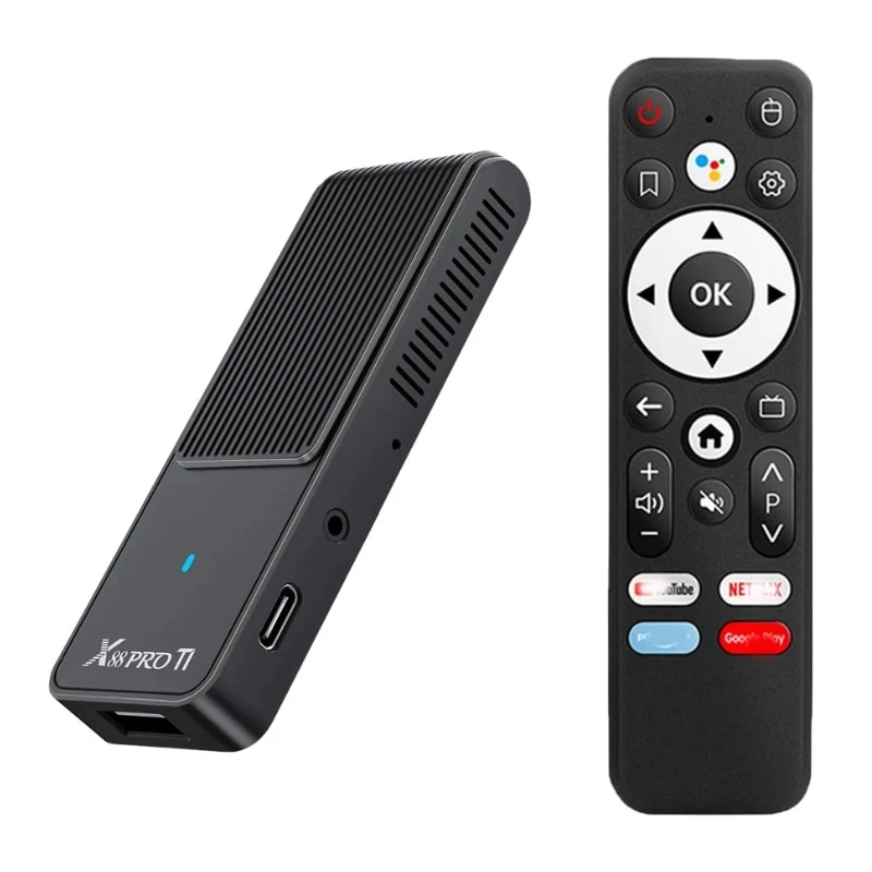 X88 Pro T1 1GB/8GB Android 14 4K WiFi 6 Bluetooth 5.0 RK3518 TV Stick