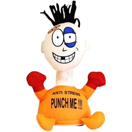 Poupée anti-stress Pablo "Punch Me" Orange