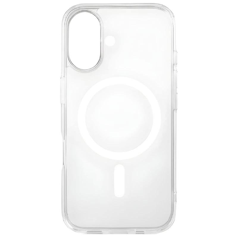 Coque avec MagSafe pour iPhone 16, transparente