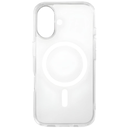Coque avec MagSafe pour iPhone 16, transparente