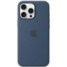 Coque en silicone avec Magsafe pour iPhone 16 Pro Max, noir