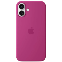 Coque en silicone Magsafe pour iPhone 16, Fuchsia