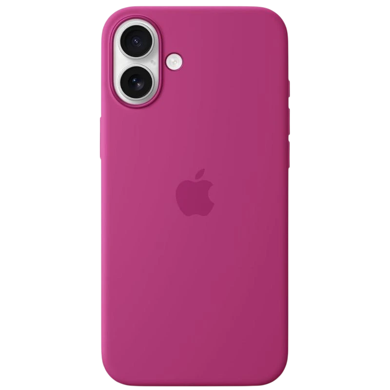 Coque en silicone Magsafe pour iPhone 16, Fuchsia