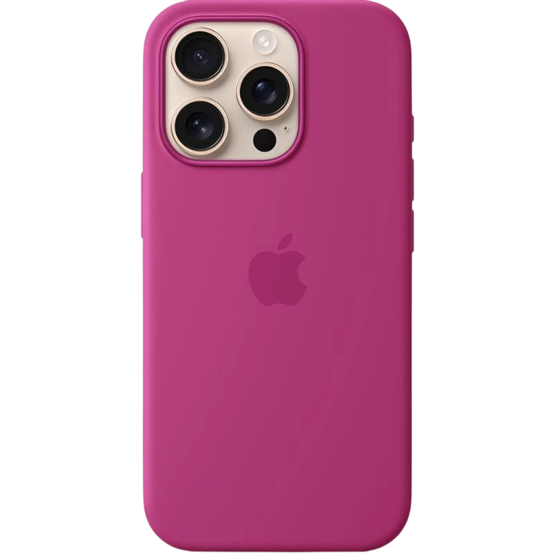 Coque en silicone avec Magsafe pour iPhone 16 Pro, noir