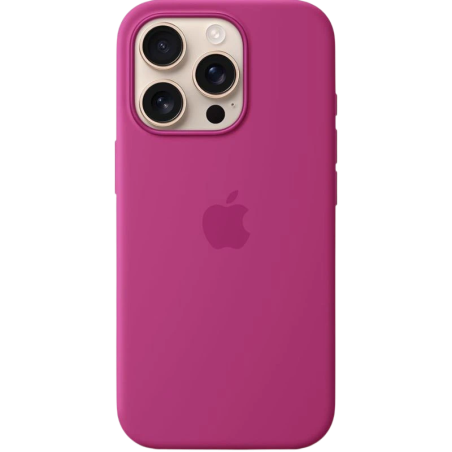 Coque en silicone avec Magsafe pour iPhone 16 Pro, noir
