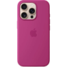 Coque en silicone avec Magsafe pour iPhone 16 Pro, noir