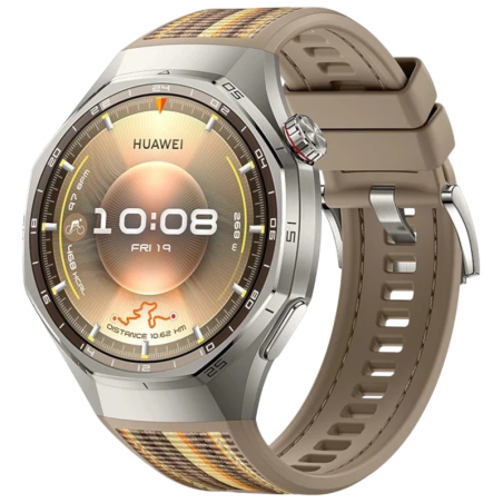 Huawei Watch GT6 Pro 46 mm Marron 1,47 pouces AMOLED GPS NFC 21 jours 5ATM IP69