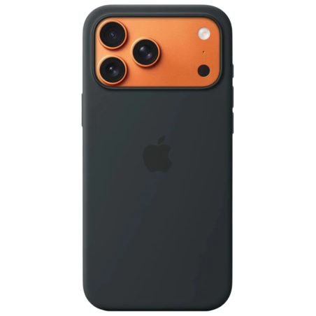 Étui en silicone avec Magsafe pour iPhone 17 Pro Max - Noir