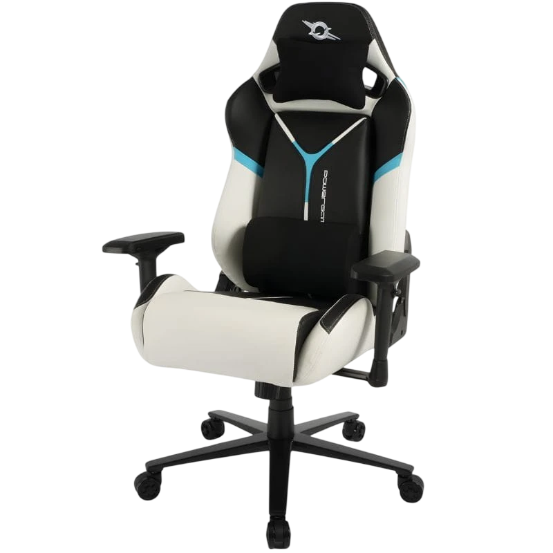 PowerGaming ProLine accoudoirs 4D inclinable appuie-tête coussin lombaire cuir PU Chaise gaming