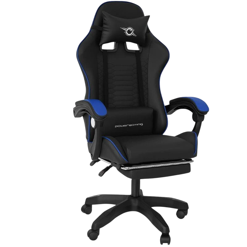 PowerGaming Itokawa avec repose-pieds 120kg coussin lombaire Chaise gaming