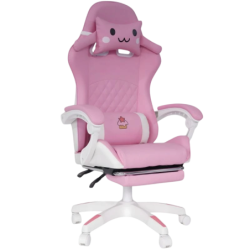 PowerGaming Sakura Neko avec repose-pieds 100kg Chaise gaming