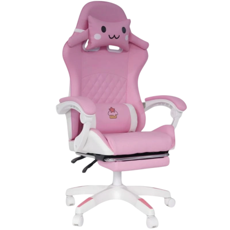 PowerGaming Sakura Neko avec repose-pieds 100kg Chaise gaming