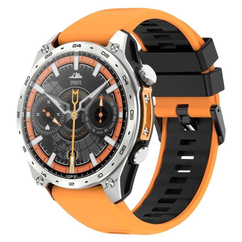 HD300 Pro Orange 1,43 pouces AMOLED GPS 15 jours +100 sports 3ATM - Montre connectée