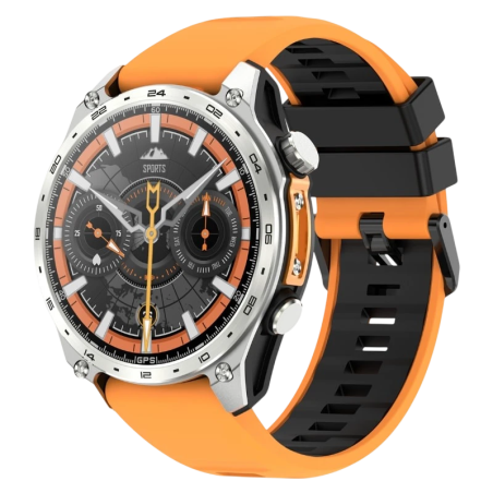 HD300 Pro Orange 1,43 pouces AMOLED GPS 15 jours +100 sports 3ATM - Montre connectée