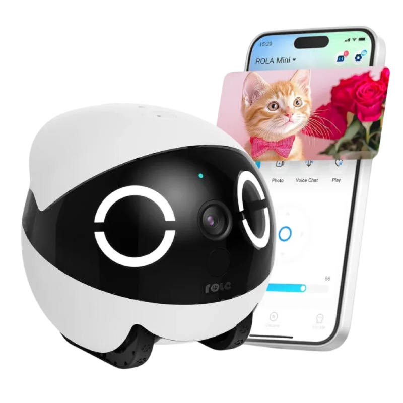Enabot Rola Mini 2K Robot avec caméra de surveillance