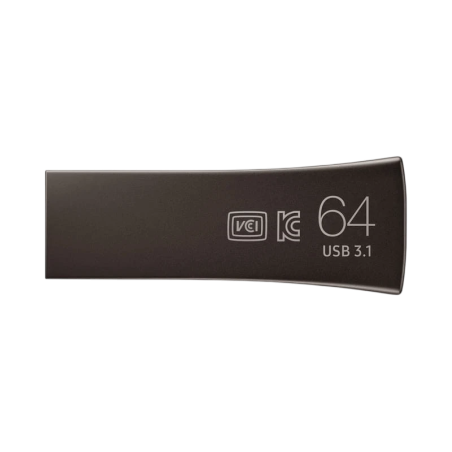 Samsung BAR Plus 64GB Gris Titan USB 3.2 200MB/s Clé mémoire