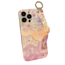 Coque Aurora Floral et Papillons avec bracelet iPhone 16