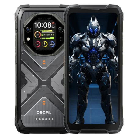 Oscal Tank 1 5G 12GB/256GB Noir Rugged IP68/IP69K 6,78 pouces IPS 120Hz 64MP 20000mAh 55W NFC