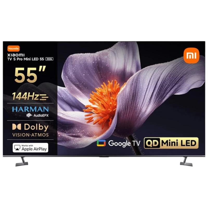 Xiaomi S Pro 2026 55 pouces 4K Mini LED 144Hz Dolby Vision HDR10+ Google TV