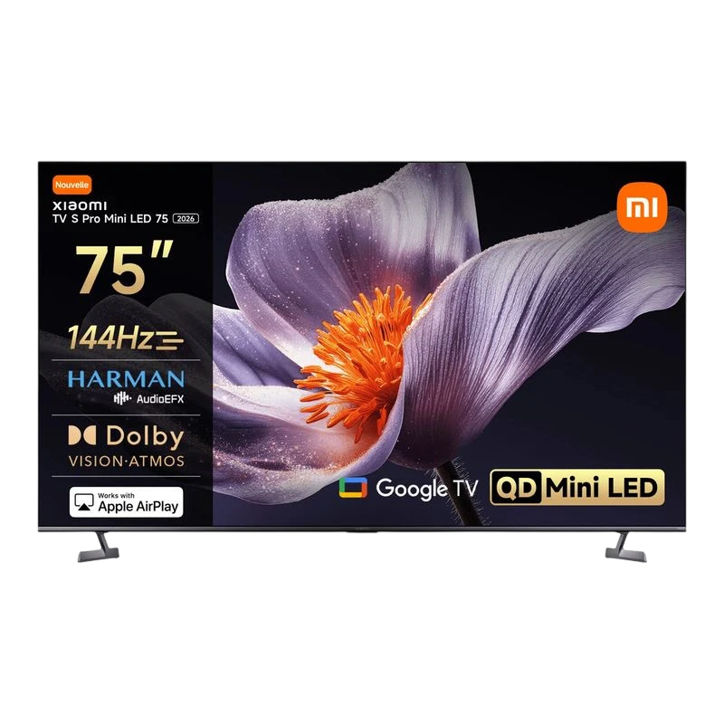 Xiaomi S Pro 2026 75 pouces 4K Mini LED 144Hz Dolby Vision HDR10+ Google TV