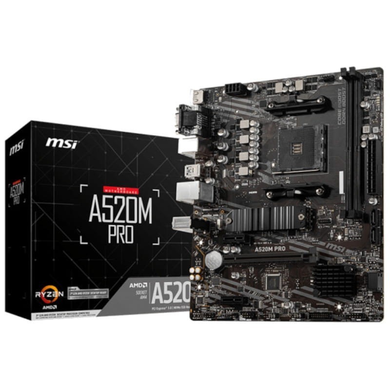 MSI A520M PRO micro ATX AMD A520 AM4 Carte mère